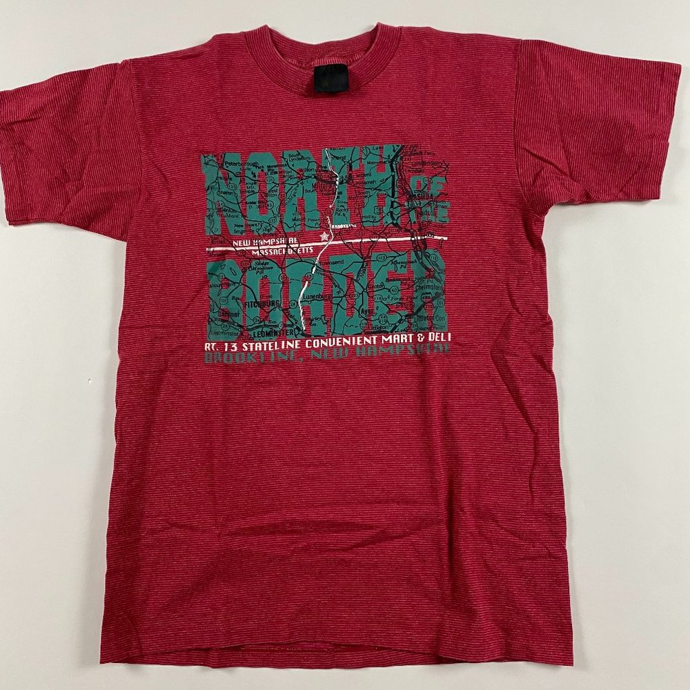 Vintage 90s North of the Border New Hampshire T Shirt Medium Single Stitch